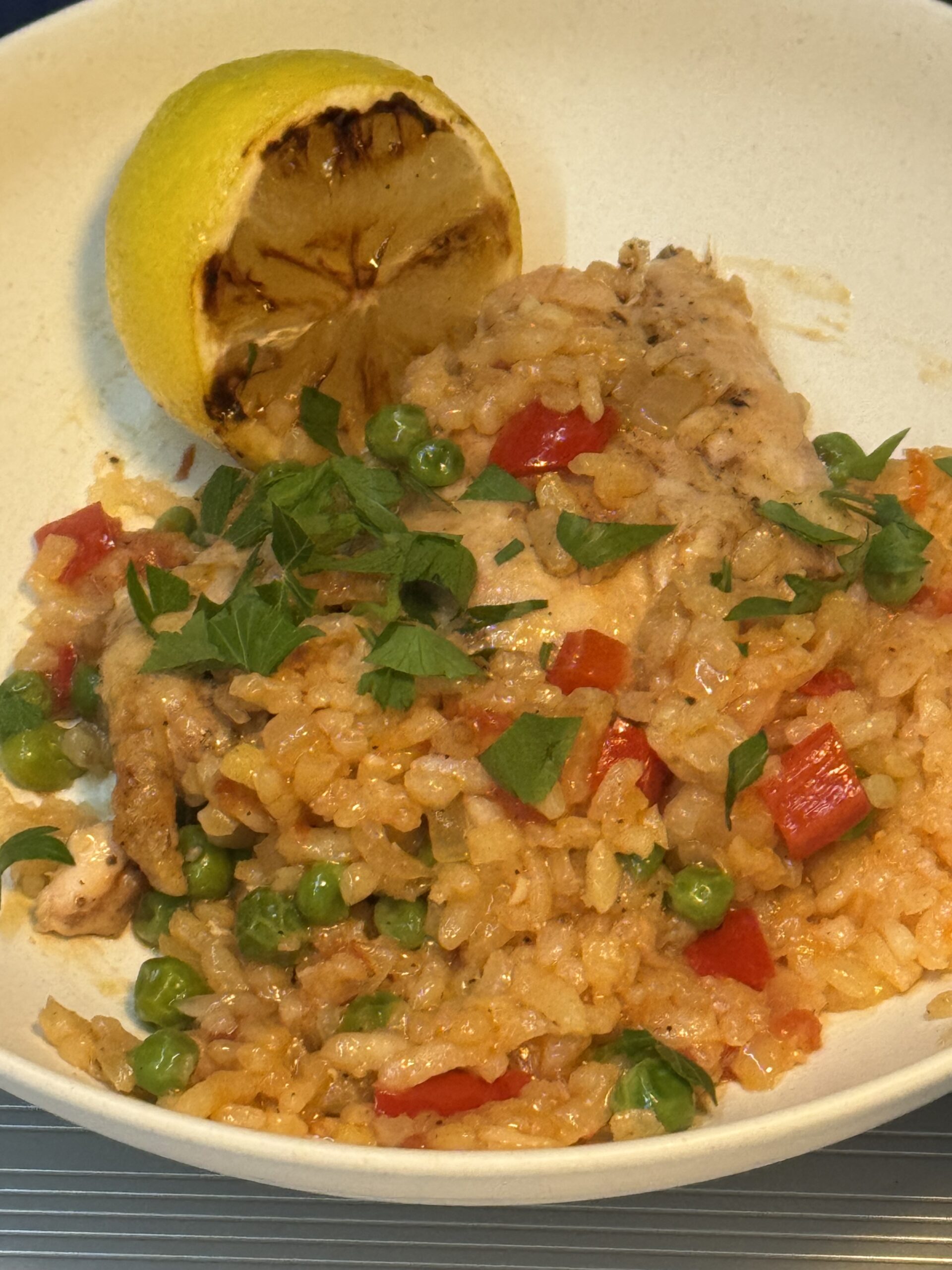 Cookout Friendly Chicken Paella, on the Grill