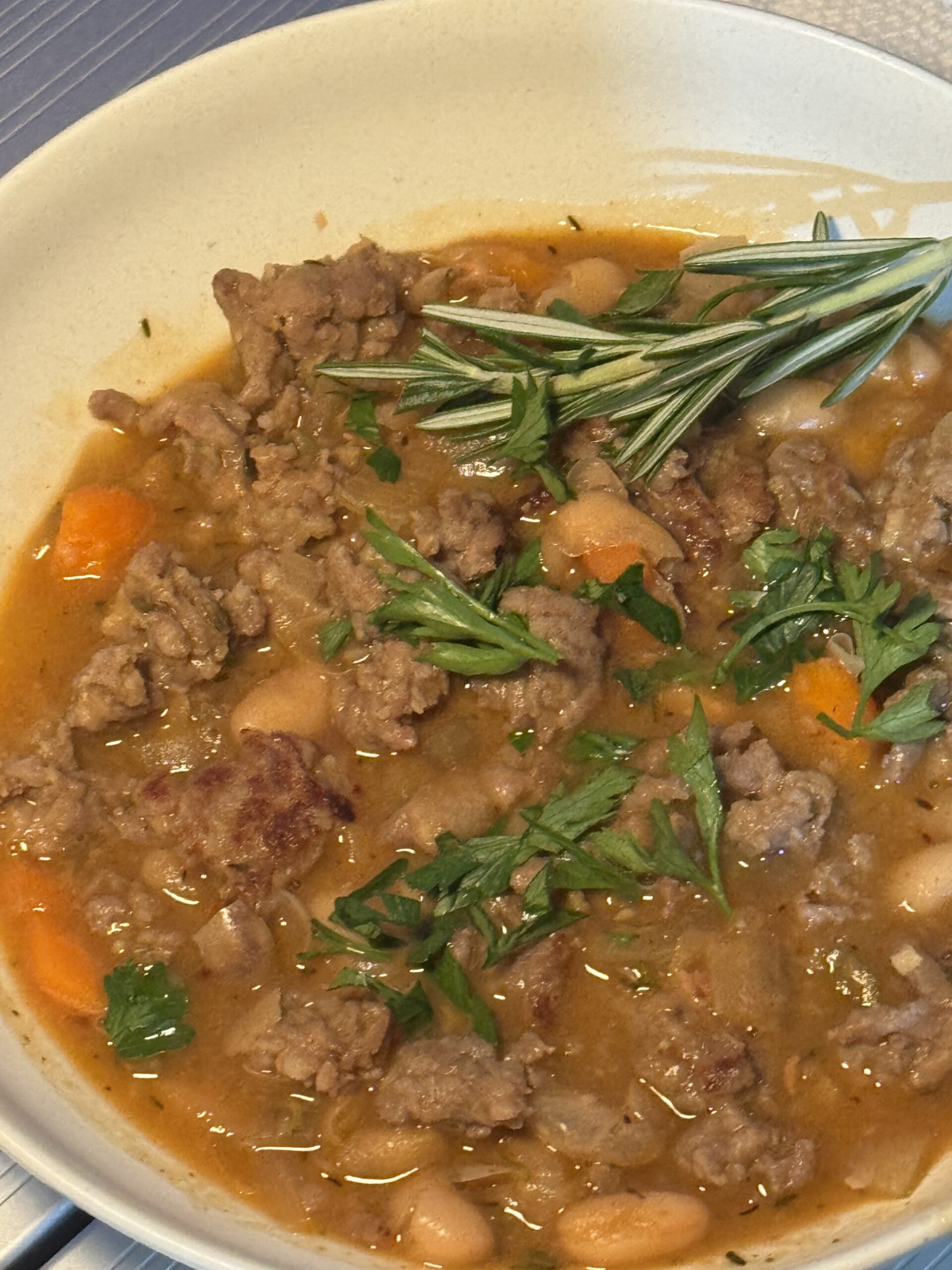 Hearty Sausage and White Bean Stew