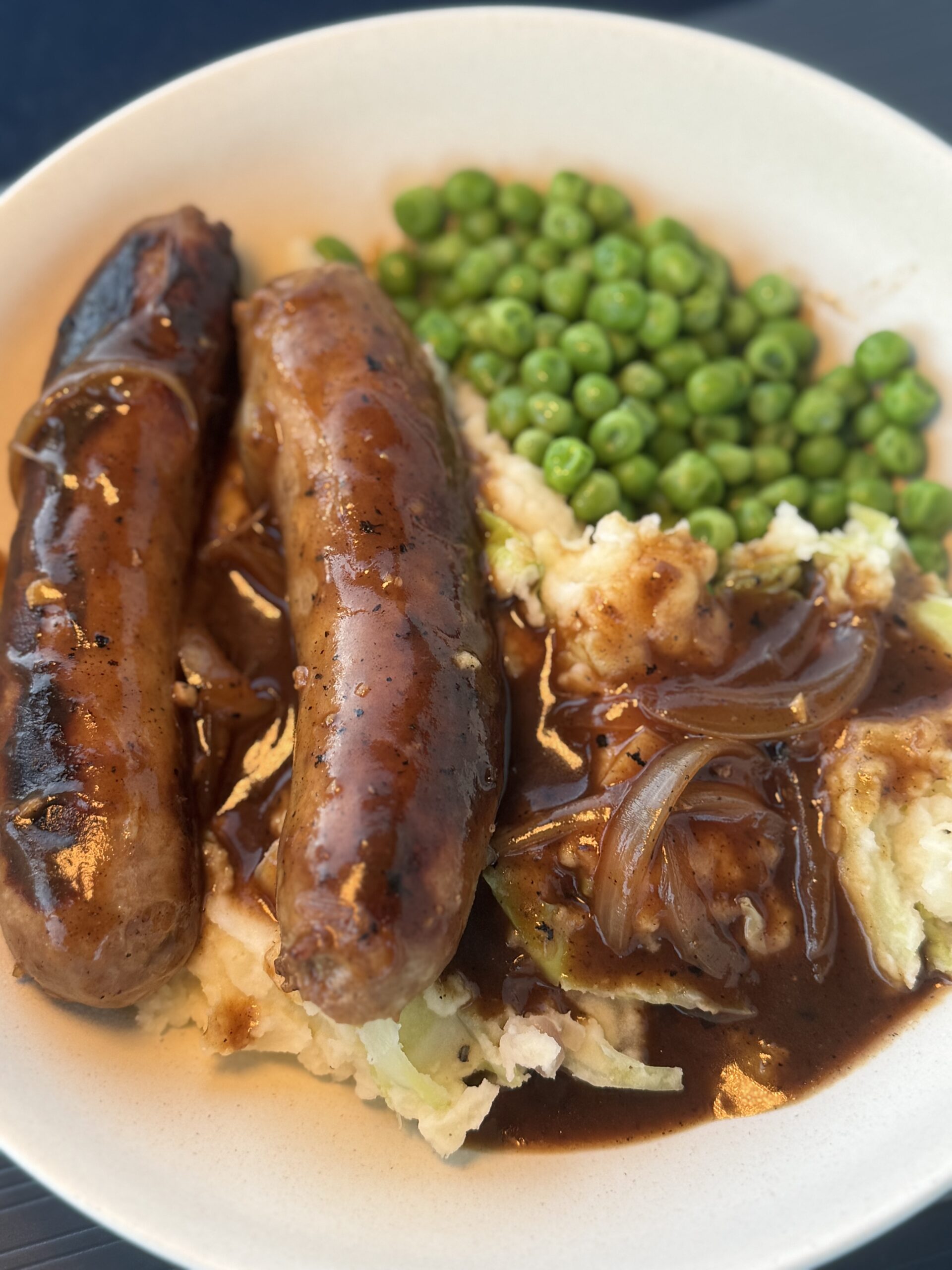 Pub-Style Bangers and Colcannon