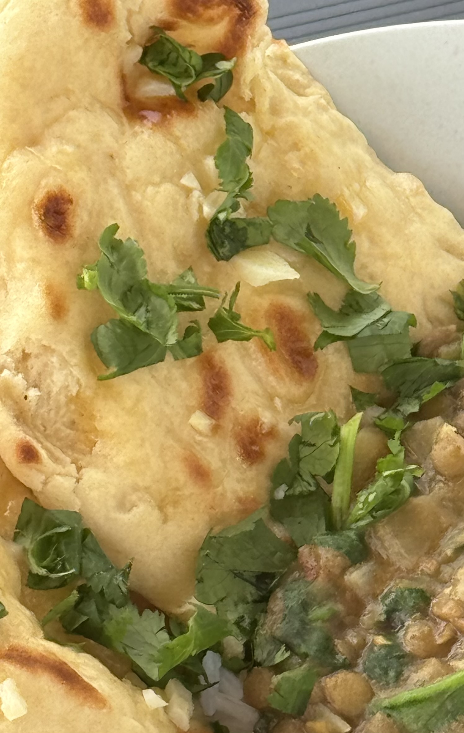 Simple, Grilled Garlic Naan