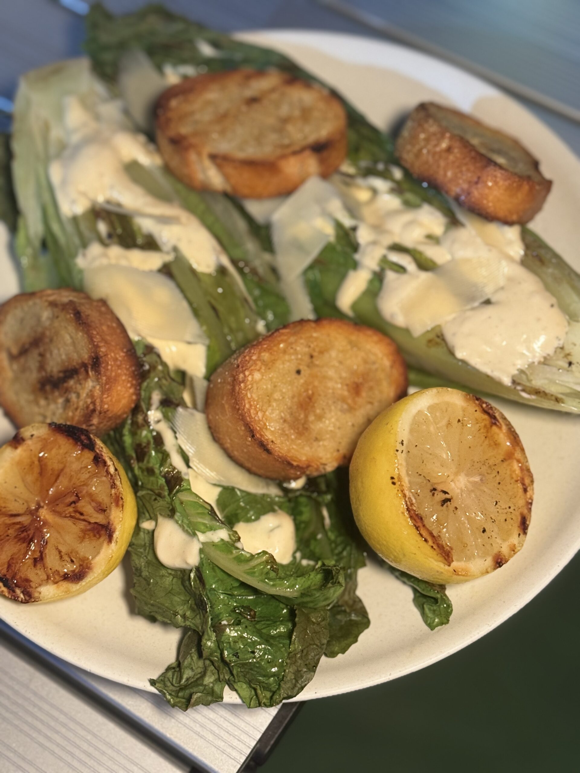 Simple, Fast, Grilled Caesar Salad
