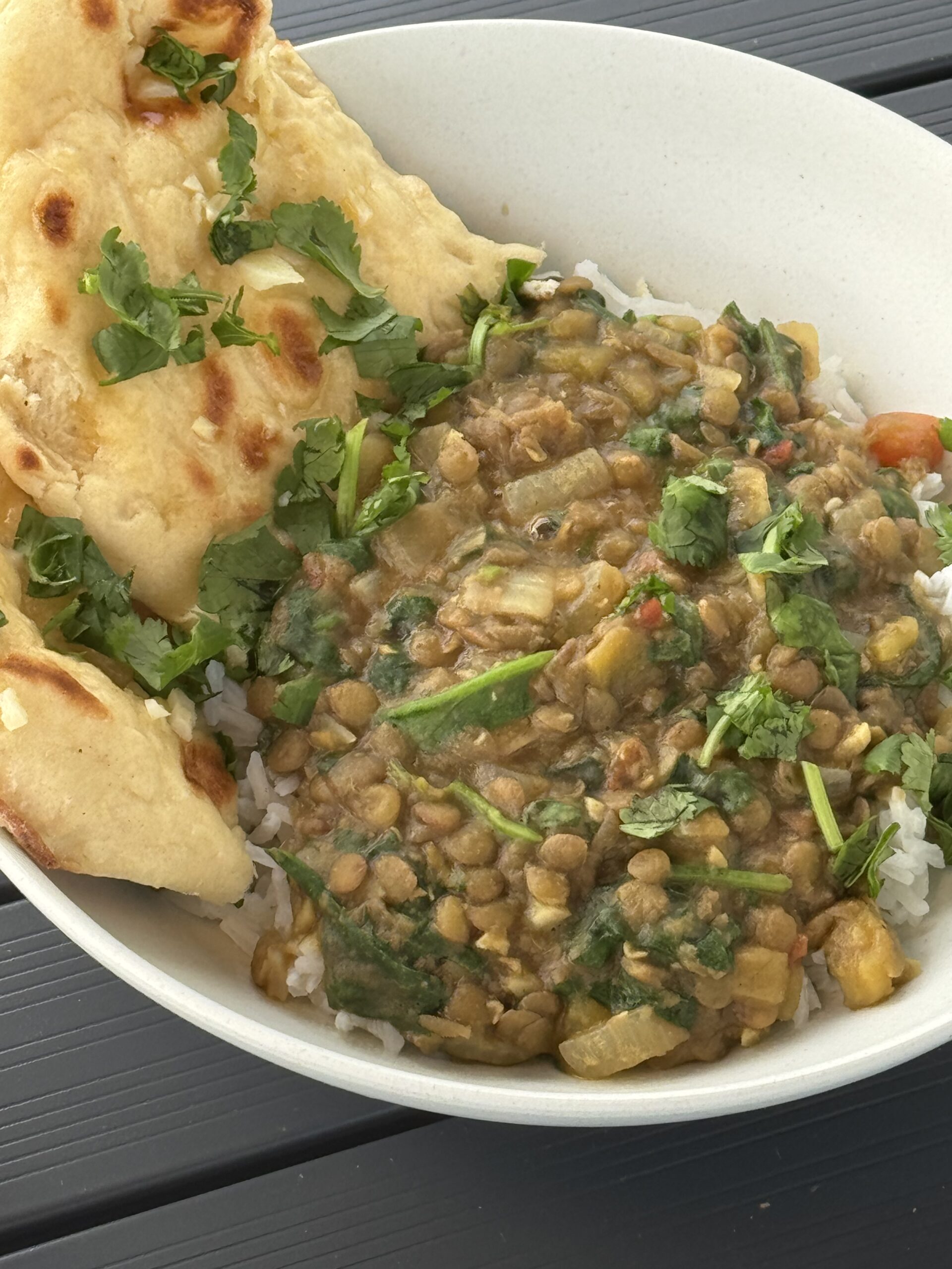 Easy, Flavorful Green Lentil Curry